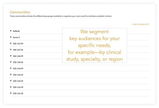 healthcare communities in hec