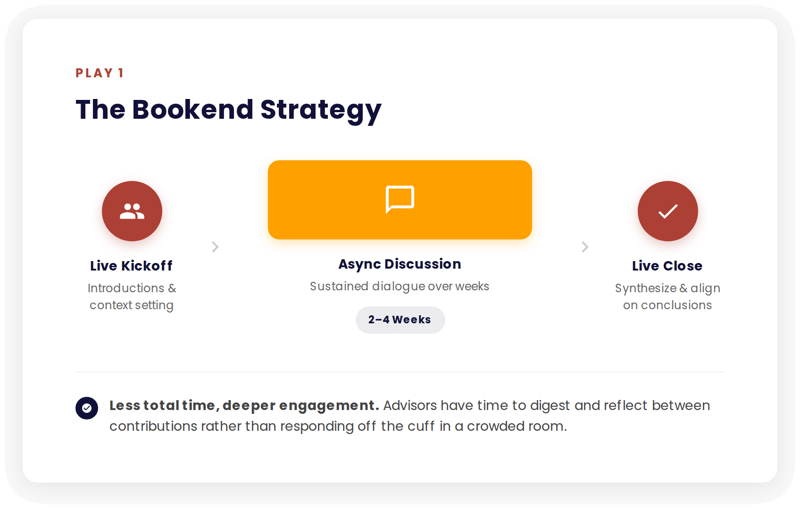 bookend approach