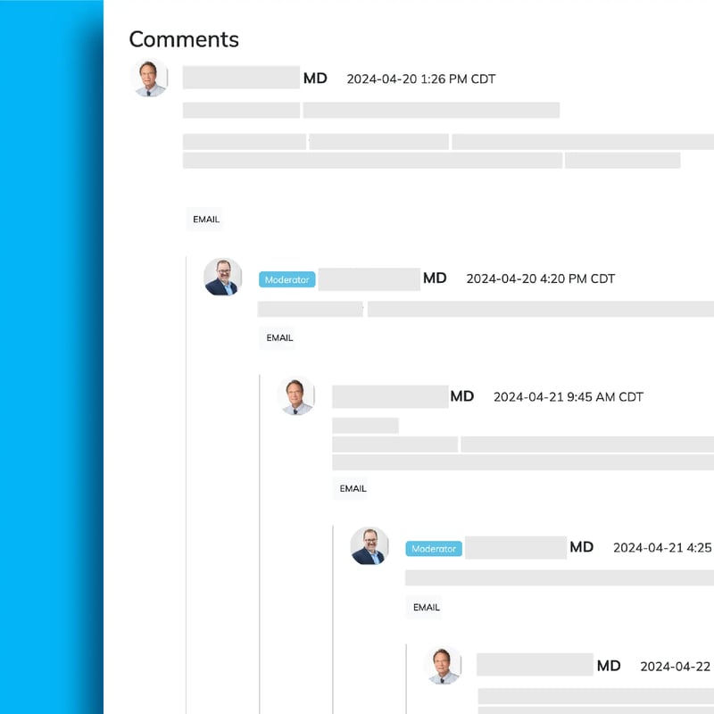 asynchronous chat thread