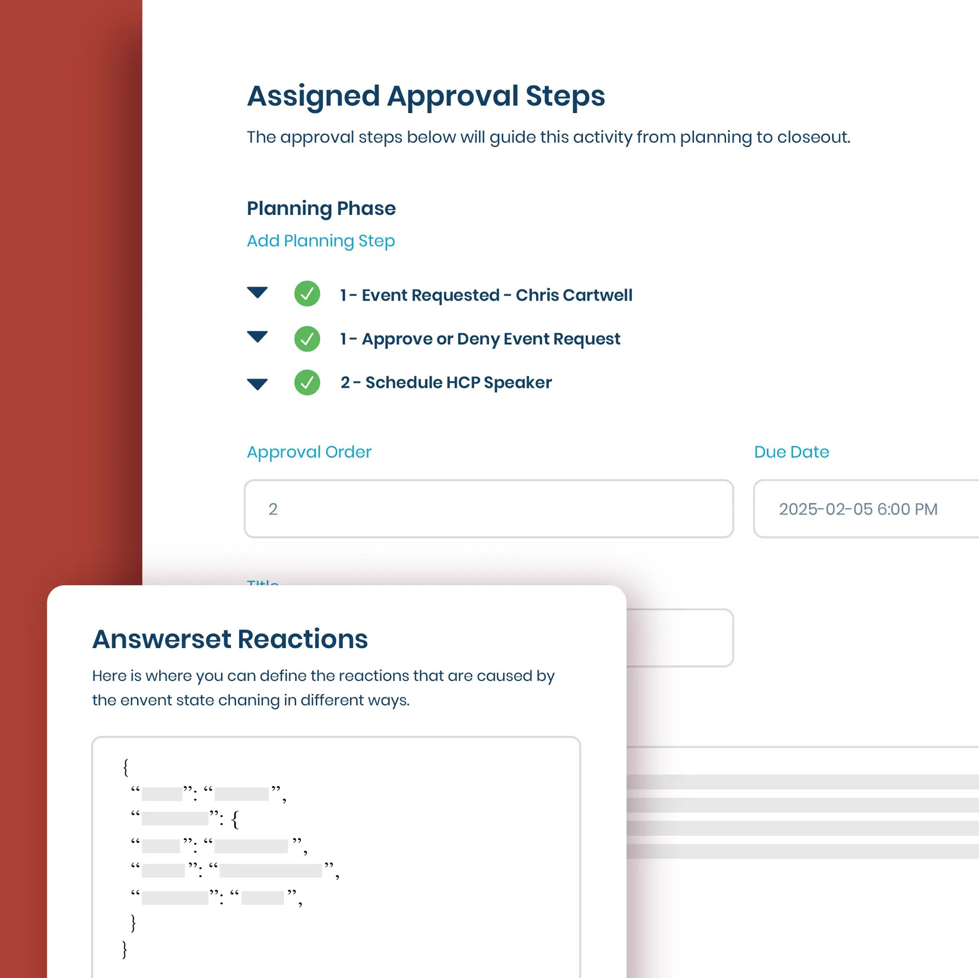 assigned approval steps