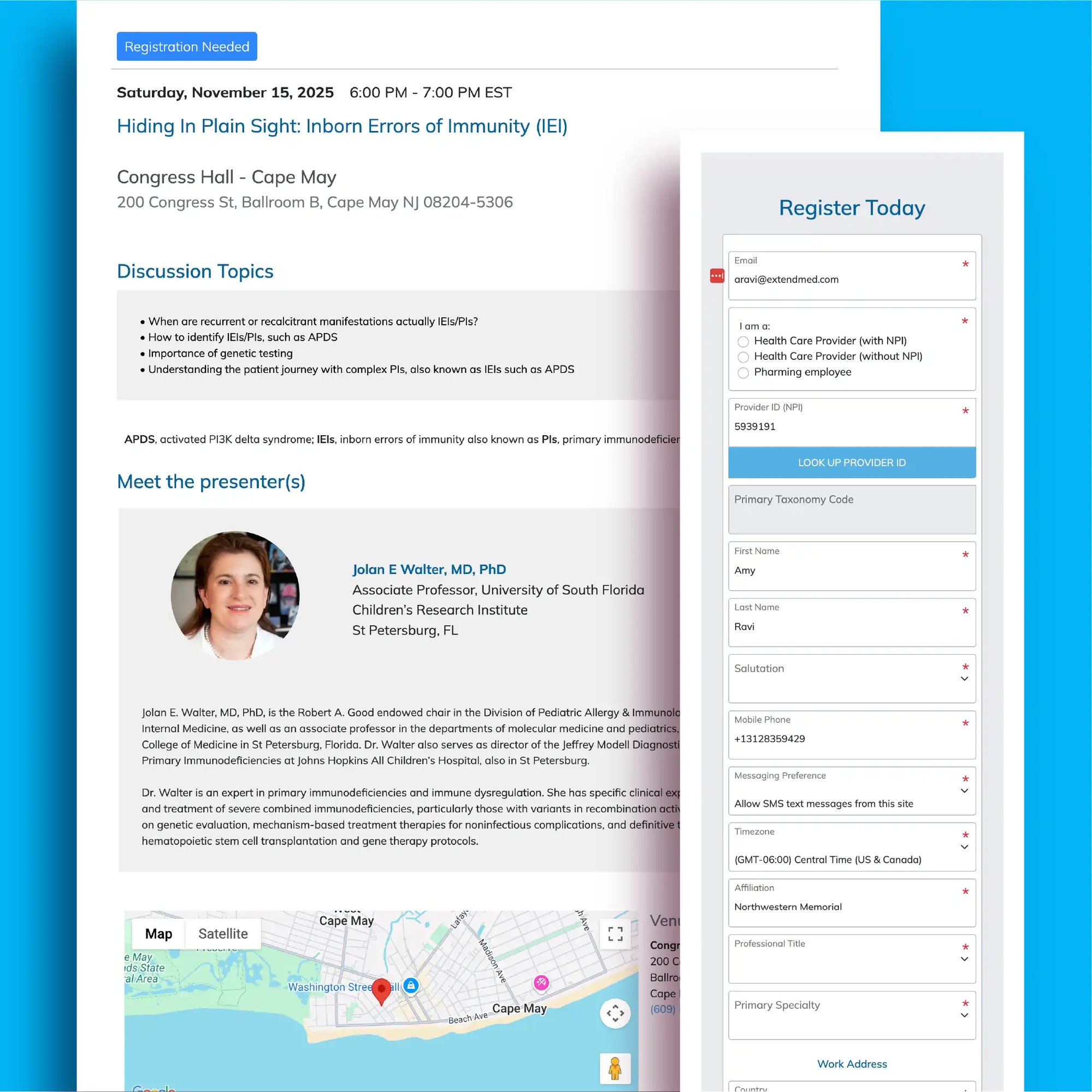 data for educational program