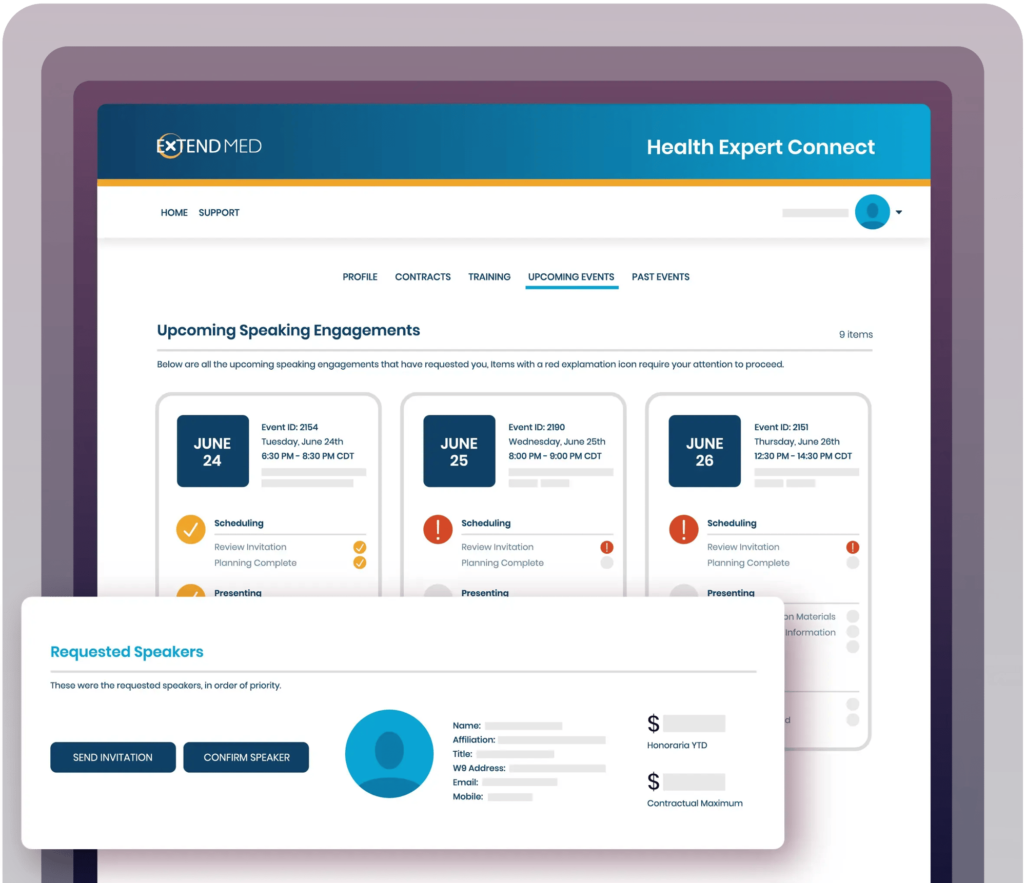 upcoming speaking engagements